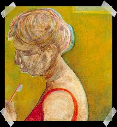 Red Tootbrush by Charlotte Ince